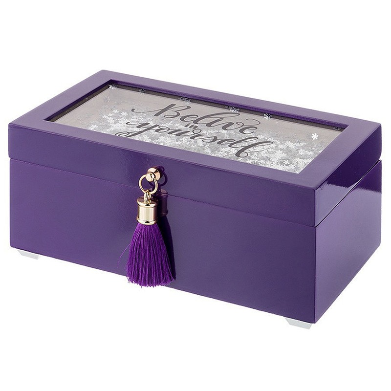 Шкатулка Snowflakes Lilac Box Фиолетовый Шкатулка Snowflakes Lilac Box Фиолетовый в Тюмени | Loft Concept