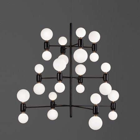 Люстра PARACHILNA Aballs Chandelier Черный Люстра PARACHILNA Aballs Chandelier Черный в Тюмени | Loft Concept