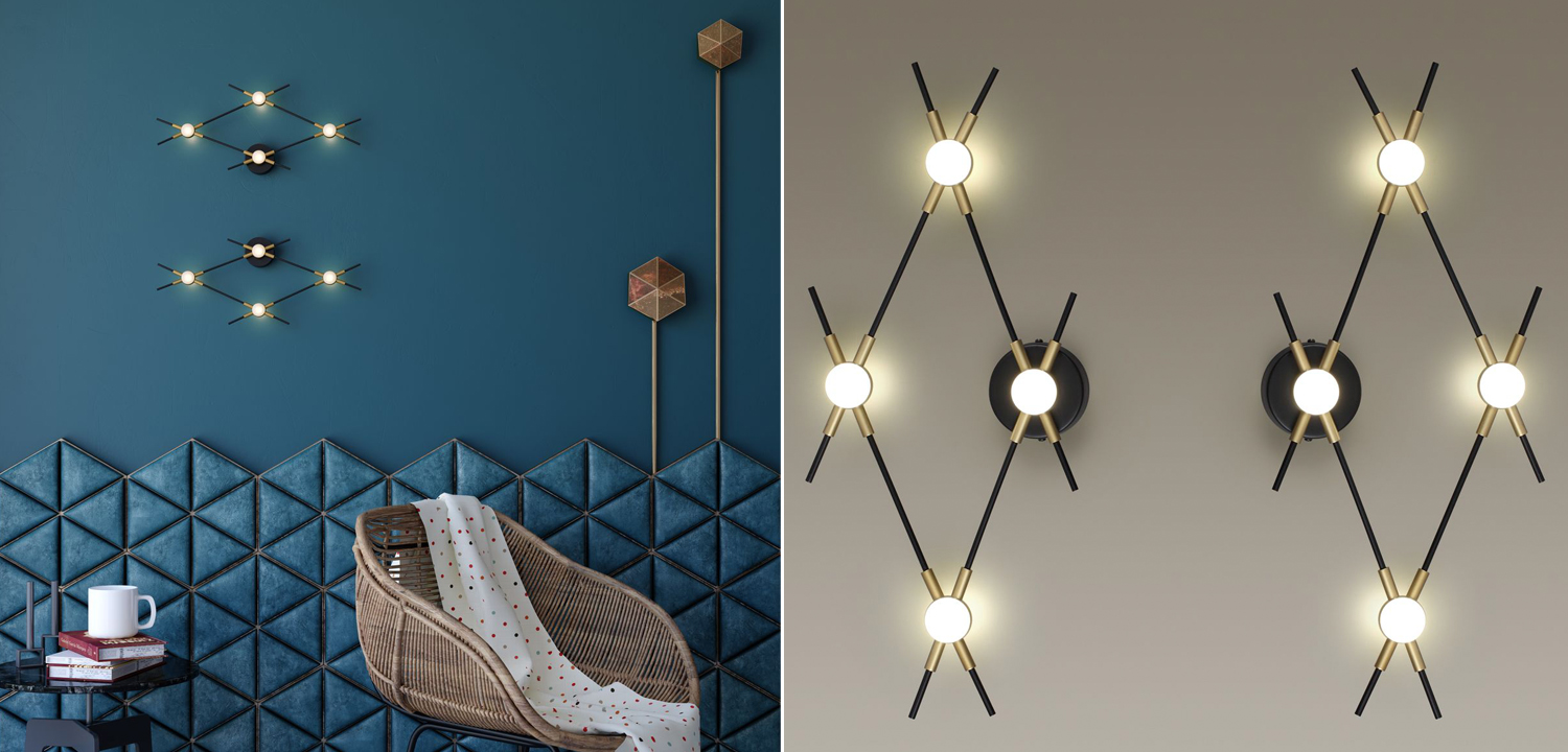 Бра Ake Rhombus Sconce - фото