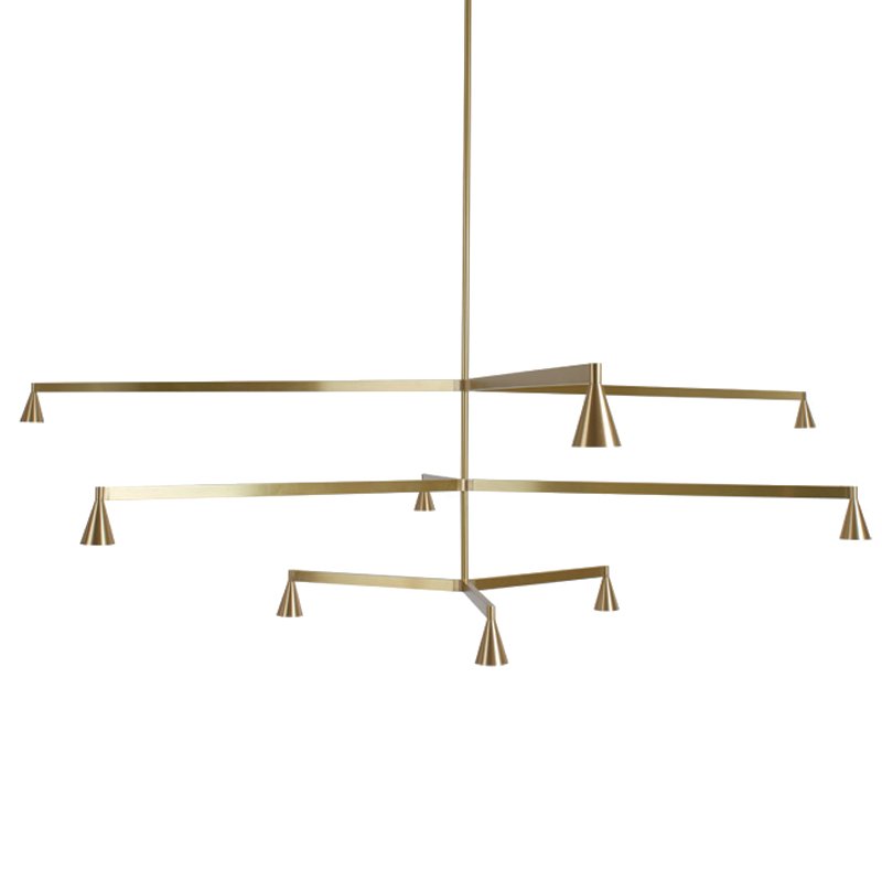 Подвесной светильник Austere Chandelier Y 9 Латунь Подвесной светильник Austere Chandelier Y 9 Латунь в Тюмени | Loft Concept