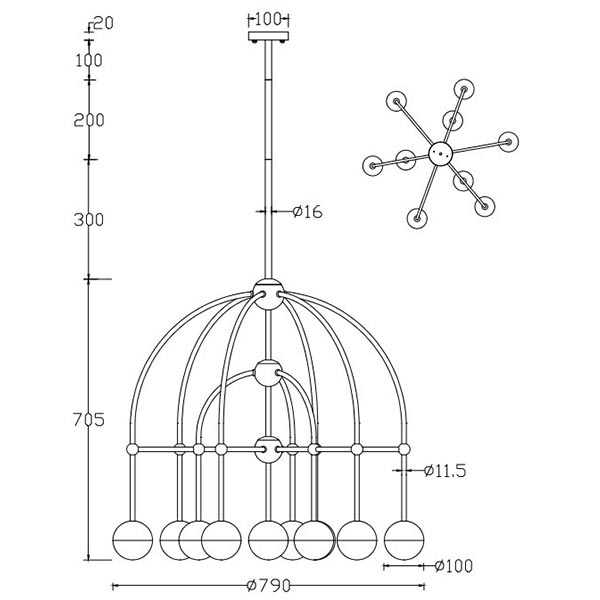 Люстра Heidy Chrome Chandelier 10 Люстра Heidy Chrome Chandelier 10 в Тюмени
