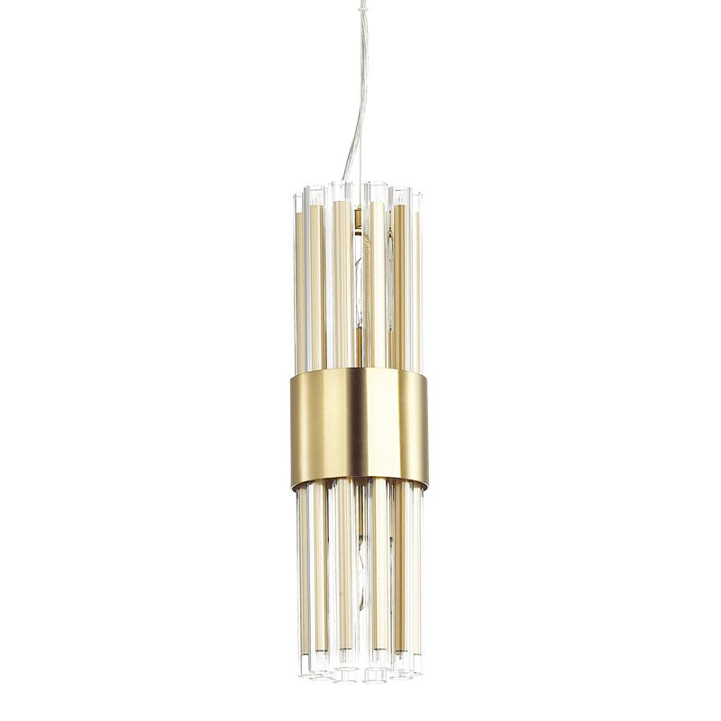 Подвесной светильник Glass Stripes In The Belt Золотой Подвесной светильник Glass Stripes In The Belt Золотой в Тюмени | Loft Concept