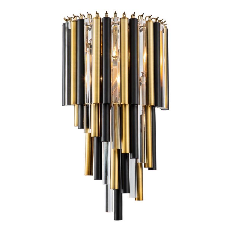 Бра Black Brass Symphony Wall Lamp Черный Латунь Прозрачный (Transparent) Бра Black Brass Symphony Wall Lamp Черный Латунь Прозрачный (Transparent) в Тюмени | Loft Concept