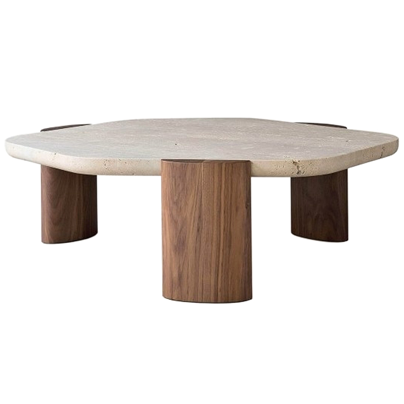 Дизайнерский журнальный стол Beverage Table Коричневый Бежевый Дизайнерский журнальный стол Beverage Table Коричневый Бежевый в Тюмени | Loft Concept