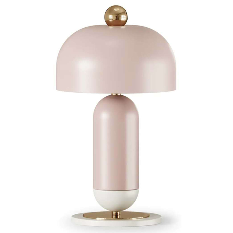Meet Table lamp pink  Розовый пастельный Латунь в Тюмени | Loft Concept 