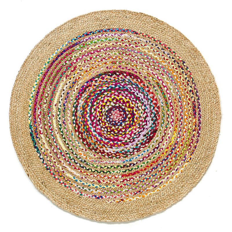 Ковер Round Multicolored Carpet джут и хлопок Мульти Ковер Round Multicolored Carpet джут и хлопок Мульти в Тюмени | Loft Concept