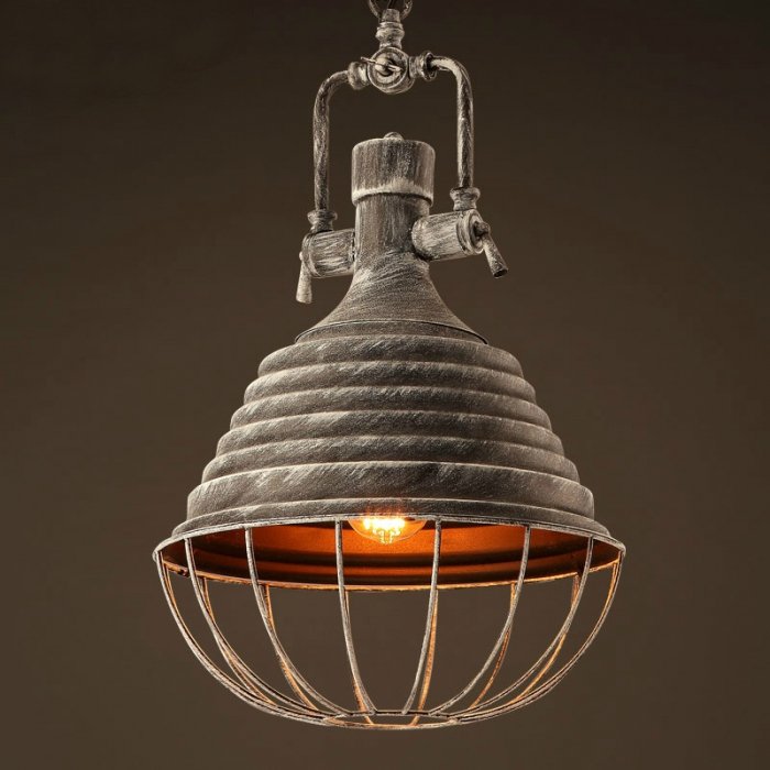 Подвесной светильник Retrika Grey Pendant Серый Подвесной светильник Retrika Grey Pendant Серый в Тюмени | Loft Concept
