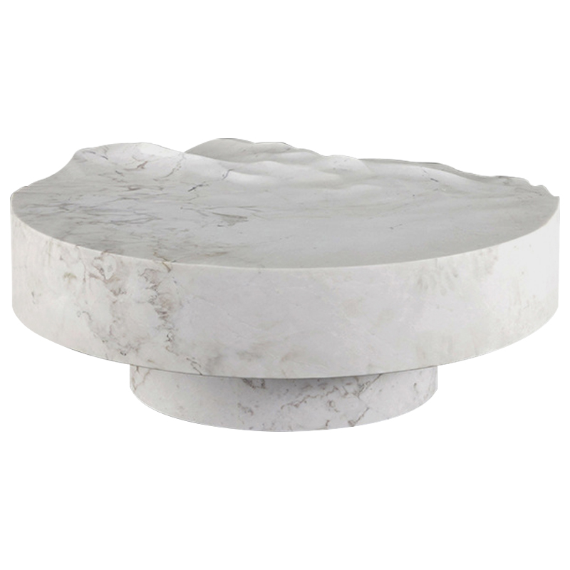 Дизайнерский журнальный стол Mathieu Lehanneur Sculpts Ocean Memories Round White Белый Мрамор Bianco Дизайнерский журнальный стол Mathieu Lehanneur Sculpts Ocean Memories Round White Белый Мрамор Bianco в Тюмени | Loft Concept