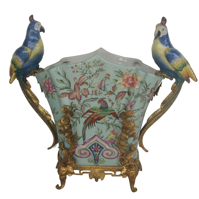 Ваза Parrots Guards Floral Vase Бронза Мульти Ваза Parrots Guards Floral Vase Бронза Мульти в Тюмени | Loft Concept