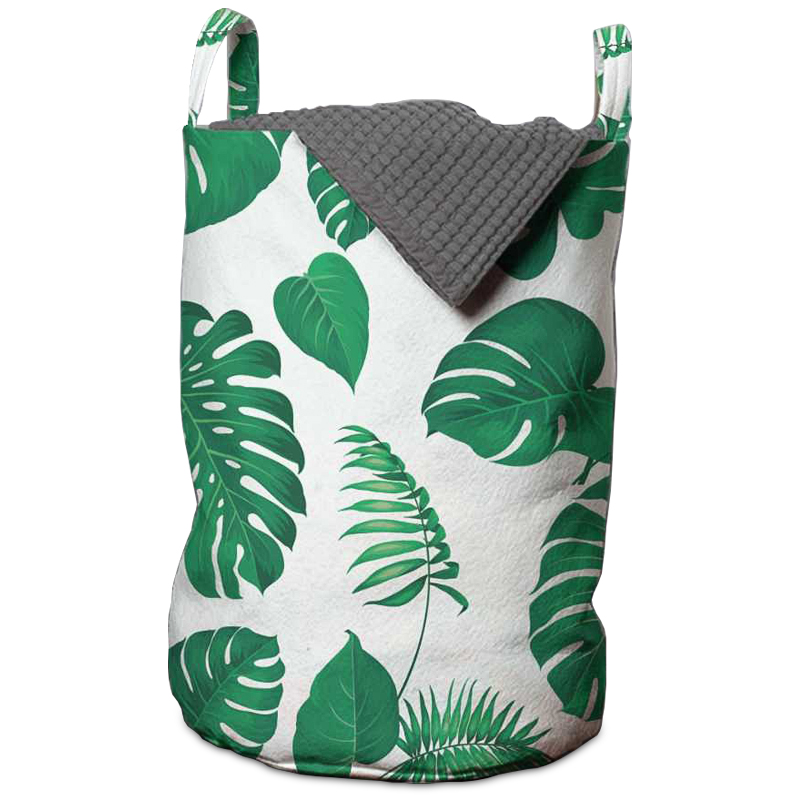 Корзина Tropical Pattern Basket Зеленый Белый Корзина Tropical Pattern Basket Зеленый Белый в Тюмени | Loft Concept
