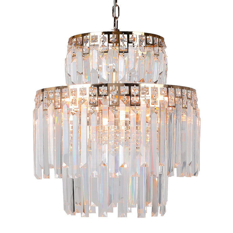 Люстра Mireil Chandelier 40 Глянцевое золото Прозрачный Люстра Mireil Chandelier 40 Глянцевое золото Прозрачный в Тюмени | Loft Concept