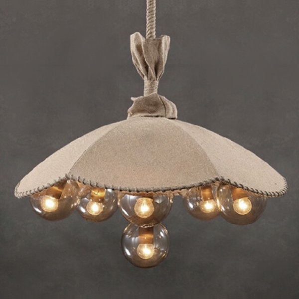 Люстра Loft Pendant Lamp Glass & Linen Bouquet Люстра Loft Pendant Lamp Glass & Linen Bouquet в Тюмени | Loft Concept