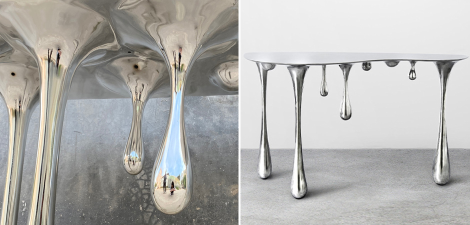 Дизайнерская Консоль Melting Silver Console Zhipeng Tan Дизайнерская Консоль Melting Silver Console Zhipeng Tan - Loft-Concept в Тюмени