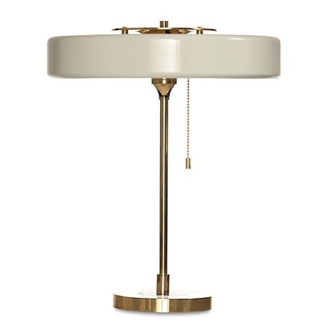 Настольная Bert Frank Revolve Table Lamp White Латунь Белый Настольная Bert Frank Revolve Table Lamp White Латунь Белый в Тюмени | Loft Concept
