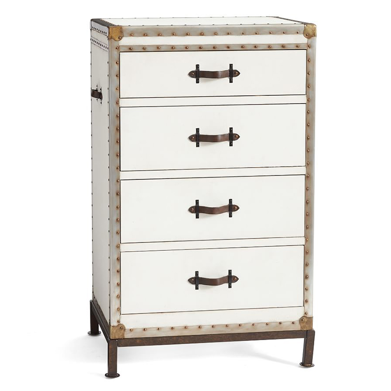 Комод в винтажном стиле Vintage Chests Mini Белый Белый Коричневый Комод в винтажном стиле Vintage Chests Mini Белый Белый Коричневый в Тюмени | Loft Concept