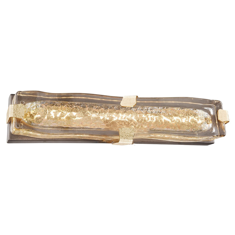 Бра с плафоном из выдувного муранского стекла Lumpio Gold Золотой Коричневый Бра с плафоном из выдувного муранского стекла Lumpio Gold Золотой Коричневый в Тюмени | Loft Concept