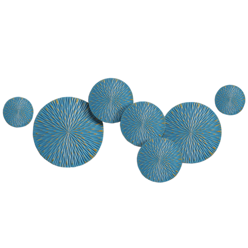 Арт-объект на стену Blue Discs Голубой Арт-объект на стену Blue Discs Голубой в Тюмени | Loft Concept