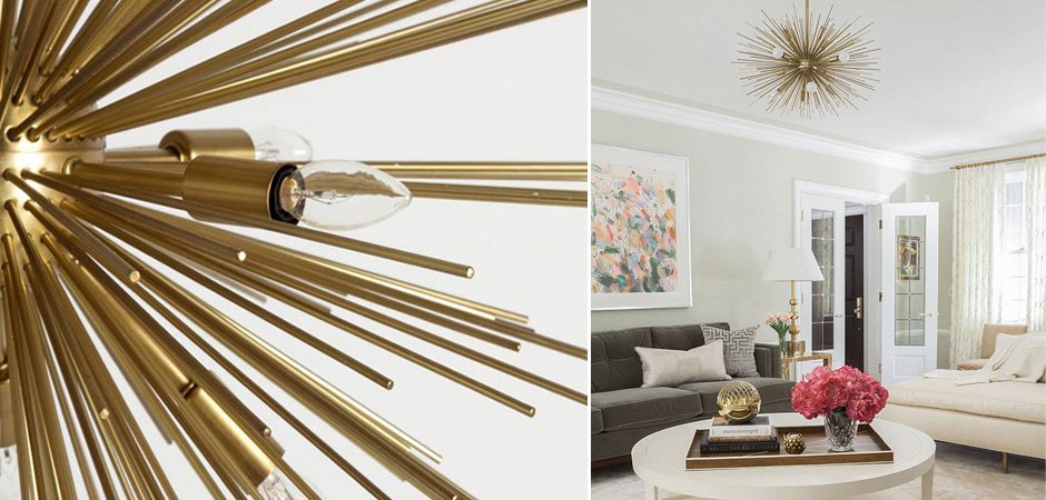 Люстра ASTRA Chandelier Sputnik Brass Люстра ASTRA Chandelier Sputnik Brass - Loft-Concept в Тюмени