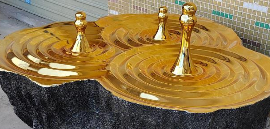 Дизайнерский Кофейный стол Golden Drops Coffee Table Дизайнерский Кофейный стол Golden Drops Coffee Table - Loft-Concept в Тюмени