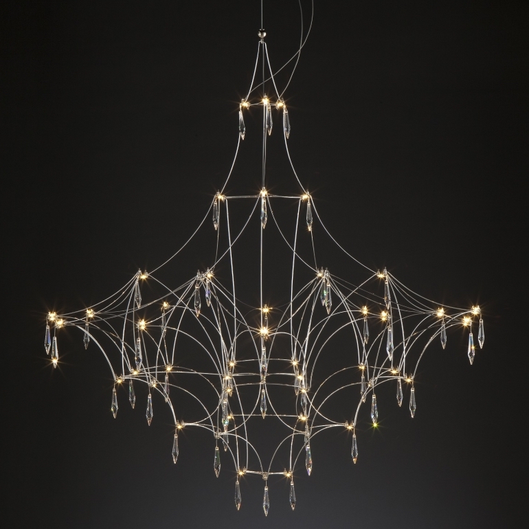 Люстра Mira Quasar Suspension Lamp Прозрачный Никель Люстра Mira Quasar Suspension Lamp Прозрачный Никель в Тюмени | Loft Concept