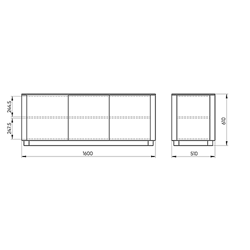 Тумба белая с 3-мя дверцами Tammi  в Тюмени