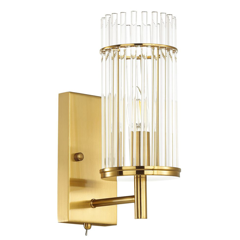 Бра Wendel Sconce Прозрачный Глянцевое золото Бра Wendel Sconce Прозрачный Глянцевое золото в Тюмени | Loft Concept