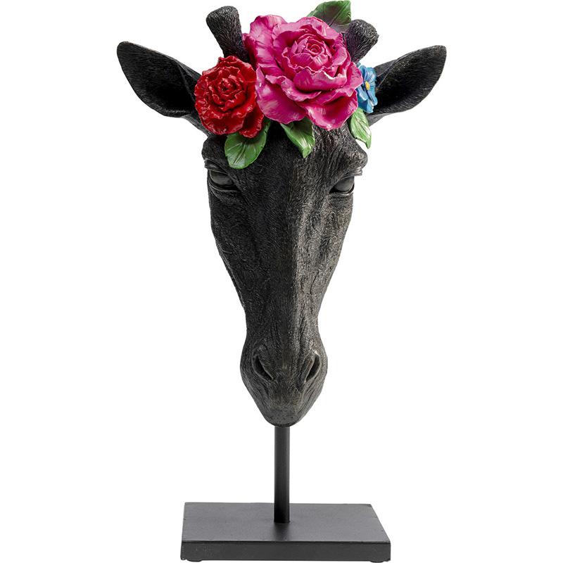 Статуэтка Giraffe and Flowers Черный Статуэтка Giraffe and Flowers Черный в Тюмени | Loft Concept