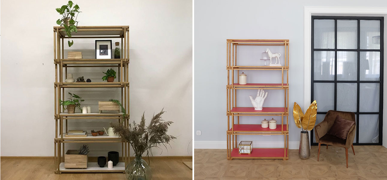 Стеллаж кубические сечения Hadley - фото