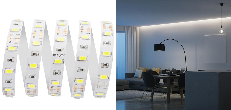 Светодиодная лента 9,6W/m 60LED/m 5630SMD холодный белый 3M Светодиодная лента 9,6W/m 60LED/m 5630SMD холодный белый 3M - Loft-Concept в Тюмени