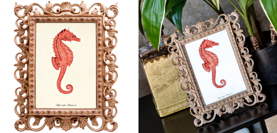 Постер Red Seahorse Poster Постер Red Seahorse Poster - Loft-Concept в Тюмени