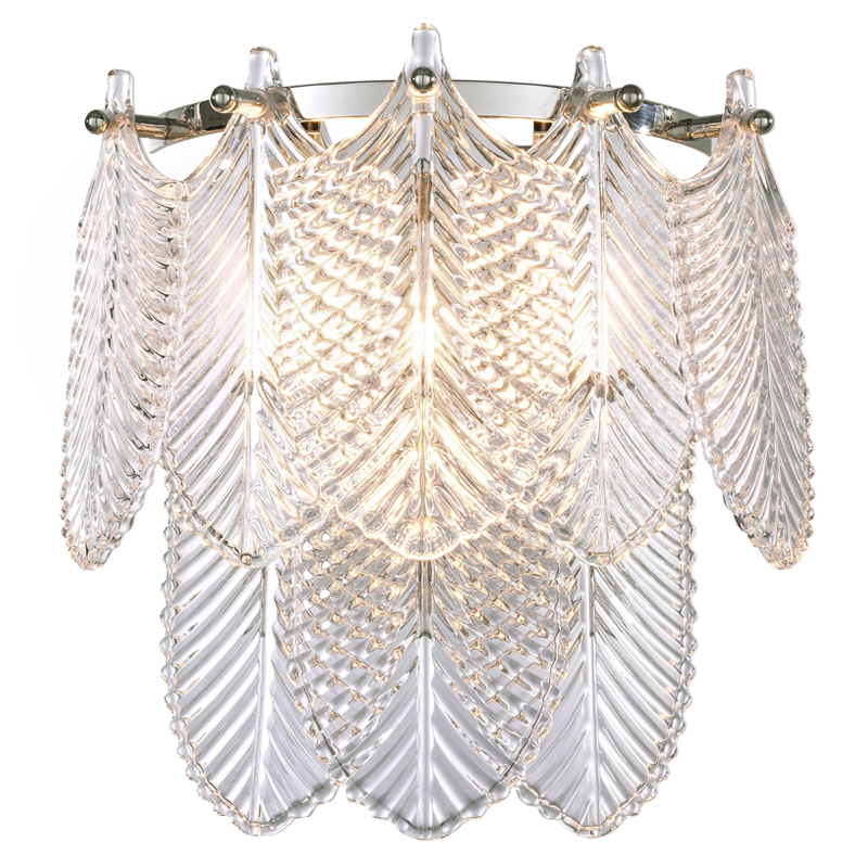 Бра Eichholtz Wall Lamp Verbier clear Прозрачное Стекло Никель Бра Eichholtz Wall Lamp Verbier clear Прозрачное Стекло Никель в Тюмени | Loft Concept