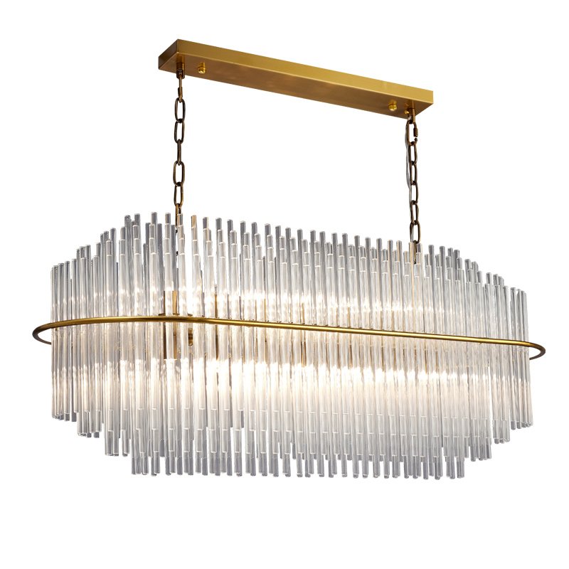 Люстра Nembus KEBO STILL LINE CHANDELIER Латунь Прозрачный Люстра Nembus KEBO STILL LINE CHANDELIER Латунь Прозрачный в Тюмени | Loft Concept