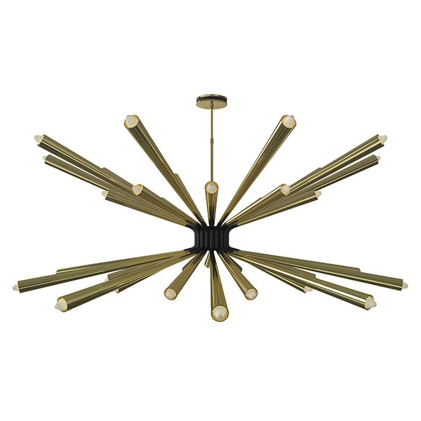 Люстра DORSEY Chandelier by DELIGHTFULL Латунь Черный Люстра DORSEY Chandelier by DELIGHTFULL Латунь Черный в Тюмени | Loft Concept