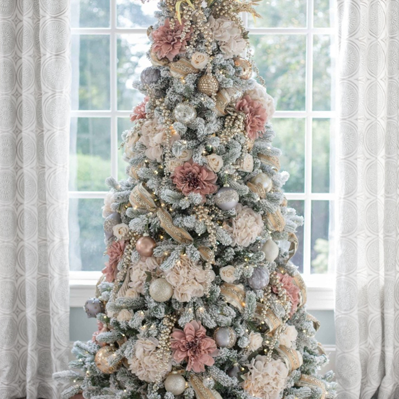 Дизайнерская Елка Премиум с Жемчужным Декором Christmas Tree Pearl Кремовый Белый Розовый Дизайнерская Елка Премиум с Жемчужным Декором Christmas Tree Pearl Кремовый Белый Розовый в Тюмени | Loft Concept
