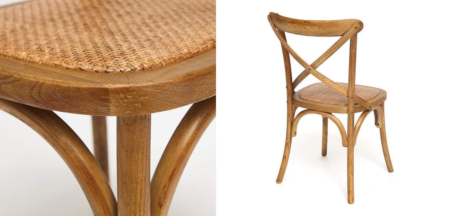 Стул Chaise Provence en Bois Marron коричневый - фото