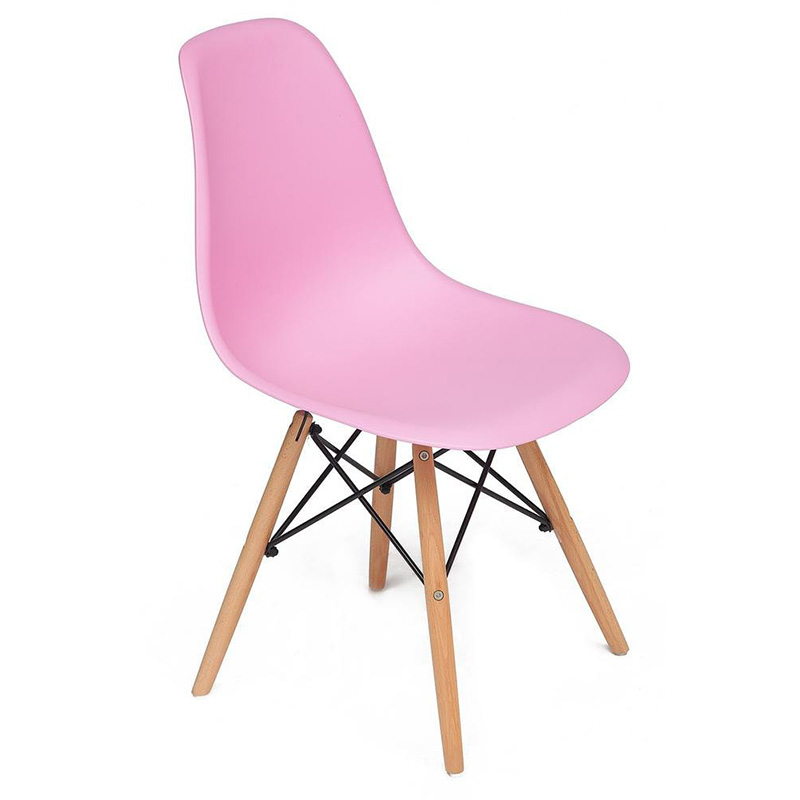 Стул DSW pink Розовый Древесина Стул DSW pink Розовый Древесина в Тюмени | Loft Concept