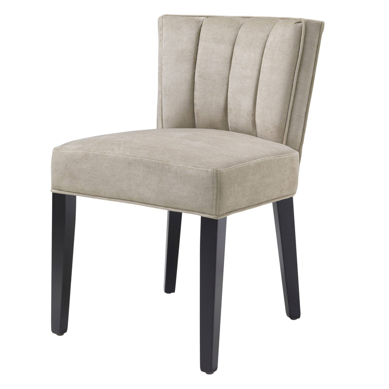 Стул Eichholtz Dining Chair Windhaven Greige Бежево-серый Черный Стул Eichholtz Dining Chair Windhaven Greige Бежево-серый Черный в Тюмени | Loft Concept