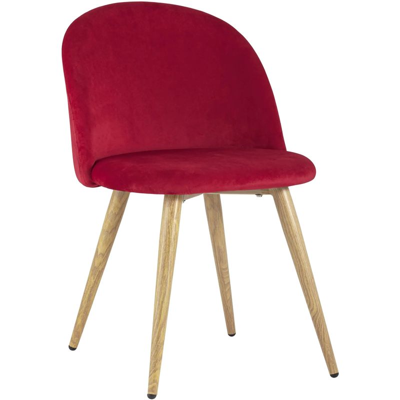 Стул Miruna Chair II Красный Велюр Красный Древесина Стул Miruna Chair II Красный Велюр Красный Древесина в Тюмени | Loft Concept