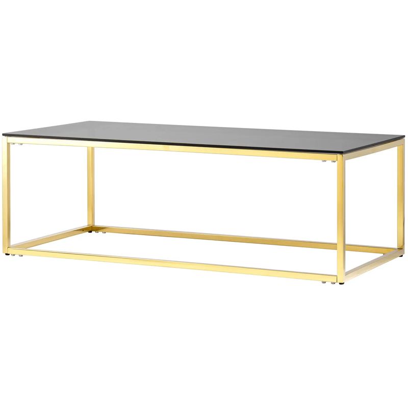 Столик кофейный Cassiani Collection Gold Золотой Стекло Смок Столик кофейный Cassiani Collection Gold Золотой Стекло Смок в Тюмени | Loft Concept