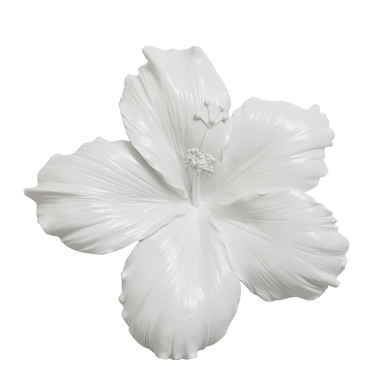 Аксессуар на стену Decor Flowers Hibiscus Белый Аксессуар на стену Decor Flowers Hibiscus Белый в Тюмени | Loft Concept