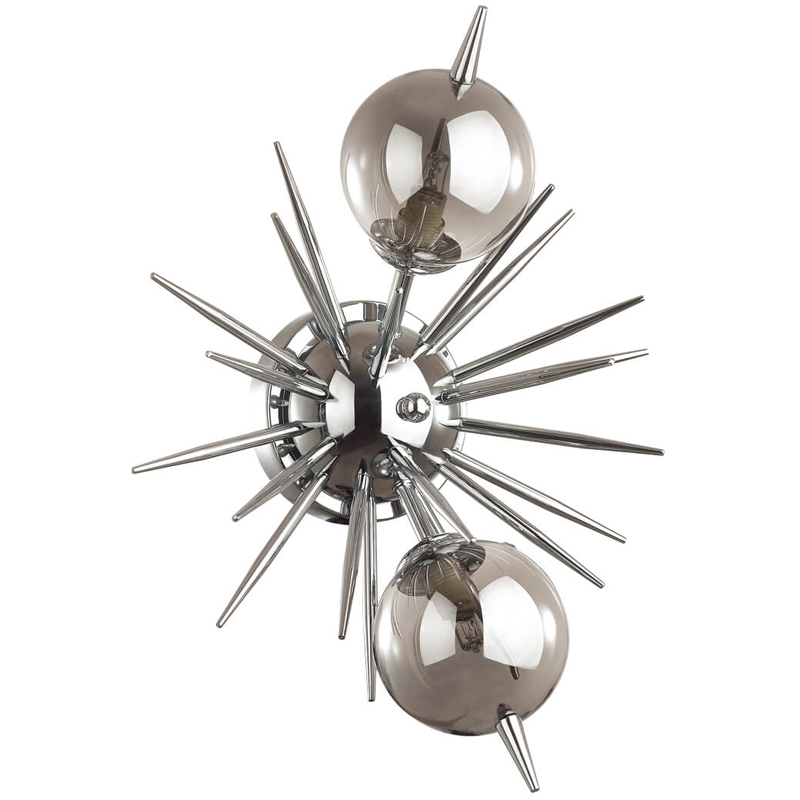 Бра Algot Sputnik Sconce Хром Стекло Смок Бра Algot Sputnik Sconce Хром Стекло Смок в Тюмени | Loft Concept