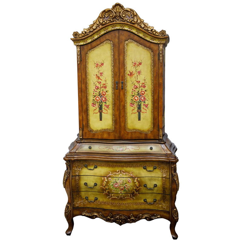 Шкаф Elfred Cupboard Коричневый винтаж Золотой Желтый Шкаф Elfred Cupboard Коричневый винтаж Золотой Желтый в Тюмени | Loft Concept