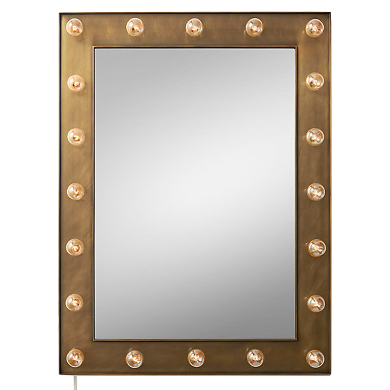 Зеркало с подсветкой Restoration Hardware ILLUMINATED Mirror brass Латунь сатинированная Зеркало с подсветкой Restoration Hardware ILLUMINATED Mirror brass Латунь сатинированная в Тюмени | Loft Concept