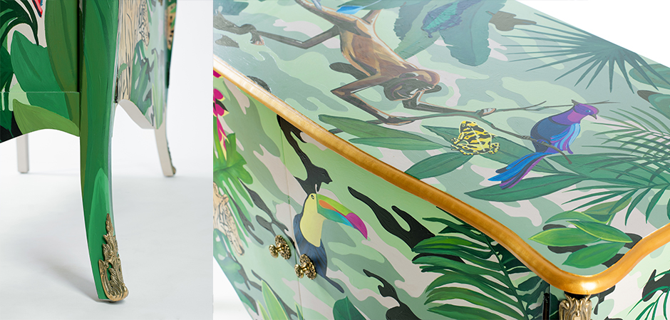 Комод L.XV DRESSER Flowers Jungle Комод L.XV DRESSER Flowers Jungle - Loft-Concept в Тюмени