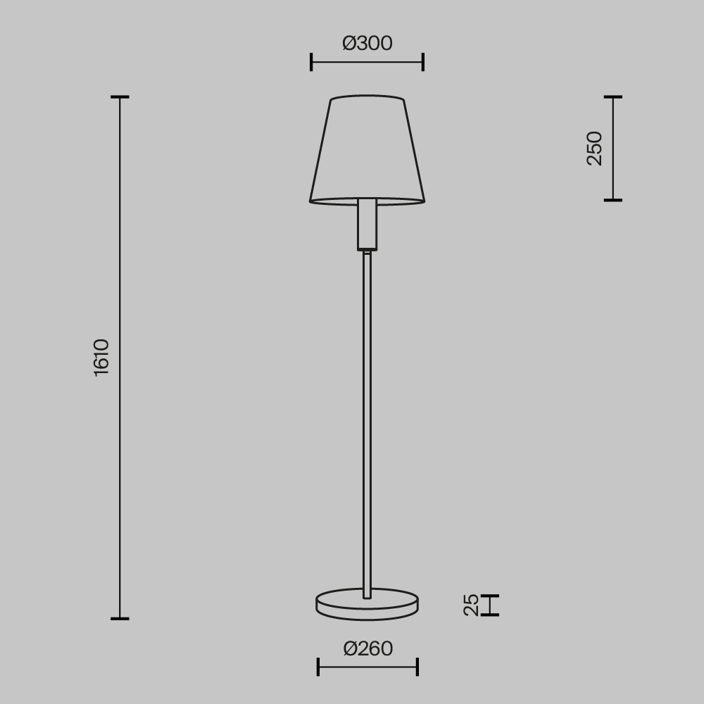 Напольный светильник Lira E27 в Тюмени