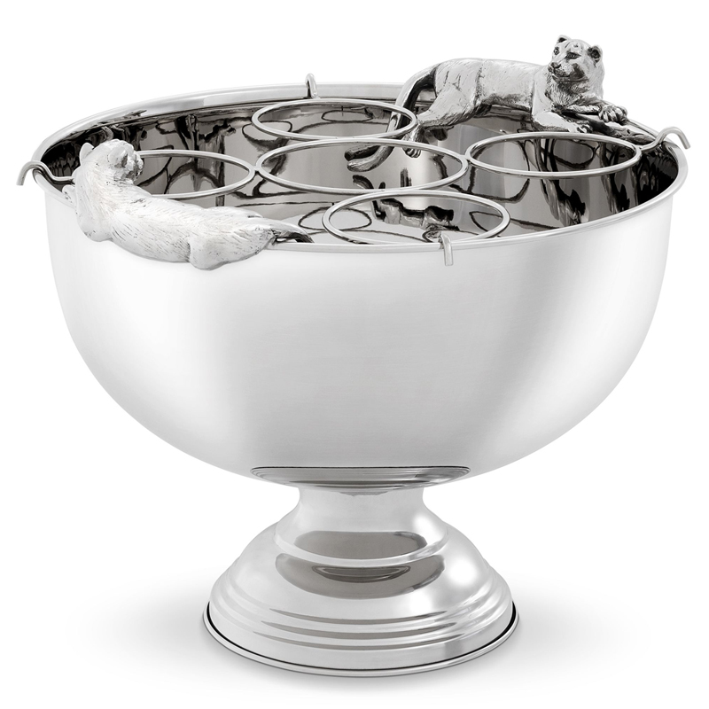 Ведерко для шампанского Eichholtz Champagne Cooler Jordan nickel Никель Ведерко для шампанского Eichholtz Champagne Cooler Jordan nickel Никель в Тюмени | Loft Concept