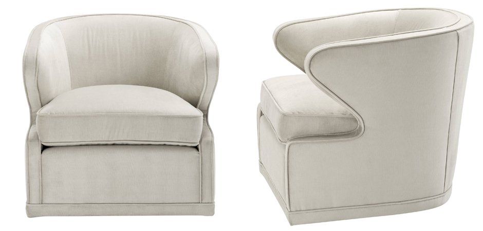 Кресло Eichholtz Chair Dorset Pebble Grey Кресло Eichholtz Chair Dorset Pebble Grey - Loft-Concept в Тюмени