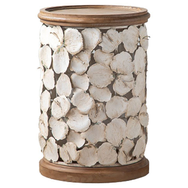 Приставной стол Metal Petals Side Table Бежевый Древесина Приставной стол Metal Petals Side Table Бежевый Древесина в Тюмени | Loft Concept