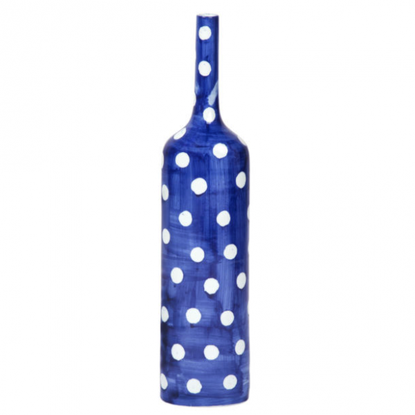 Ваза-бутылка blue & white ornament Point Bottle Синий Белый Ваза-бутылка blue & white ornament Point Bottle Синий Белый в Тюмени | Loft Concept