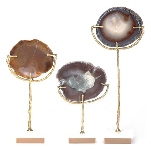 Декоративная статуэтка Stone Agate & Gold Золотой Коричневый Декоративная статуэтка Stone Agate & Gold Золотой Коричневый в Тюмени | Loft Concept